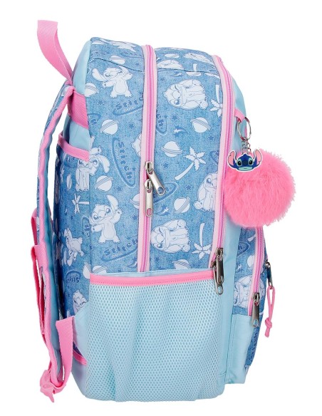 MOCHILA ADAP. 44CM 2C. STITCH HEARTS